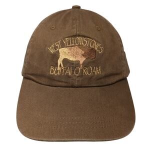 West Yellowstones Buffalo Roam Baseball Cap Brown OS Adjustable Lucky Stars
